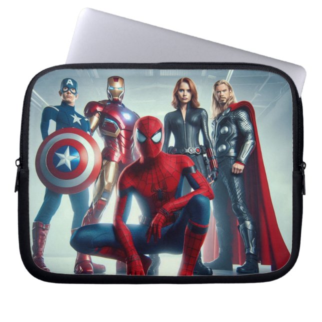 Avengers assembleren laptophoes laptop sleeve (Voorkant)