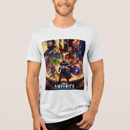 Avengers: Strijd om het lot van de aarde Tri-Blend Shirt (Voorkant)