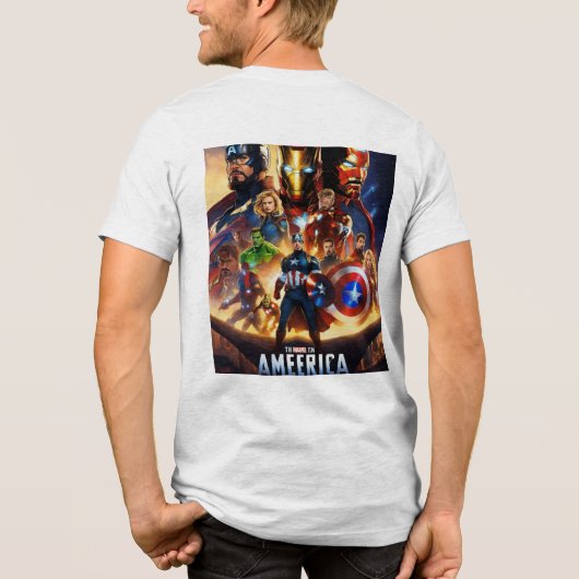 Avengers: Strijd om het lot van de aarde Tri-Blend Shirt (Achterkant)