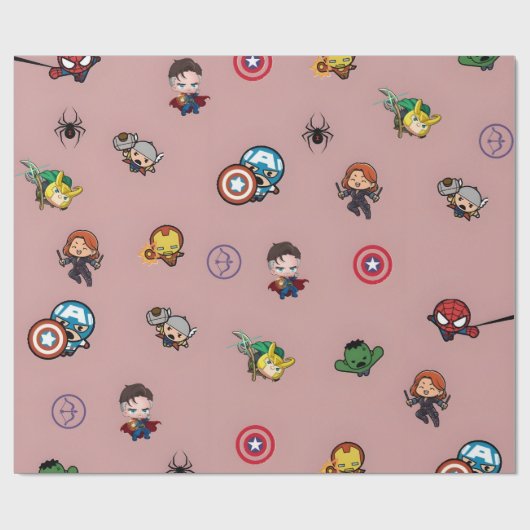 Avengers thema inpakpapier | Marvel Superhero (Vlak)