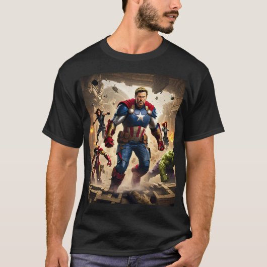 Avengers veroveren het oude ruïnes T-shirt (Voorkant)