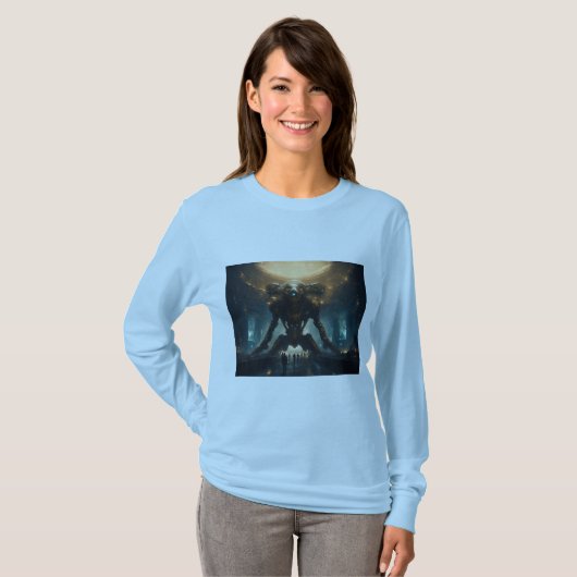 Avengers vs Cyborgs: Clash in de Tech Nexus T-shirt (Voorkant volledig)