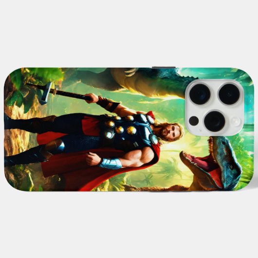 Avengers vs. Dragons: Strijd in het Mystieke Rijk Case-Mate iPhone Case (Achterkant (horizontaal))