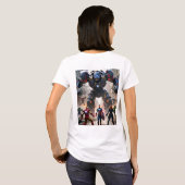 Avengers vs. Robots: Epic Showdown T-shirt (Achterkant volledig)