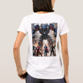 Avengers vs. Robots: Epic Showdown T-shirt (Achterkant)