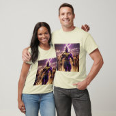 : Avengers vs. Robots - Lab Showdown T-shirt (Unisex)