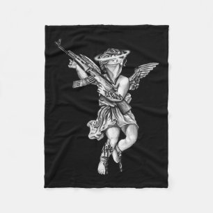 Avenging Angel Sinner Chicano Tattoo Fleece Deken