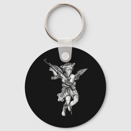 Avenging Angel Sinner Chicano Tattoo Sleutelhanger (Voorkant)