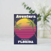 Aventura Florida USA reisposter van 80 jaar Briefkaart (Staand voorkant)