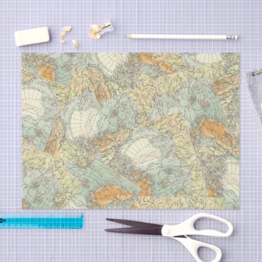 Aventure Oude  ontkoppeling van kaart Tissuepapier (Craft)