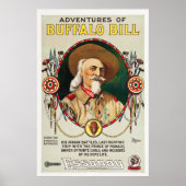Aventures of Buffalo Bill -  poster van 1917 (Voorkant)