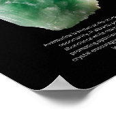 Aventurine kristalsteen betekent poster (Hoek)