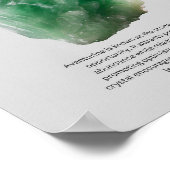 Aventurinekristal betekent poster (Hoek)