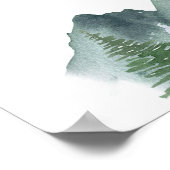 Aventuur Begint Beer Baby Shower Welkomstposter Poster (Hoek)