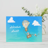 Aventuur Wacht Schattige Dieren Persoonlijk  Kaart (Staand voorkant)