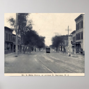 Avenue D, Bayonne, NJ 1911 Antiek Poster