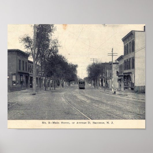 Avenue D, Bayonne, NJ 1911 Poster (Voorkant)