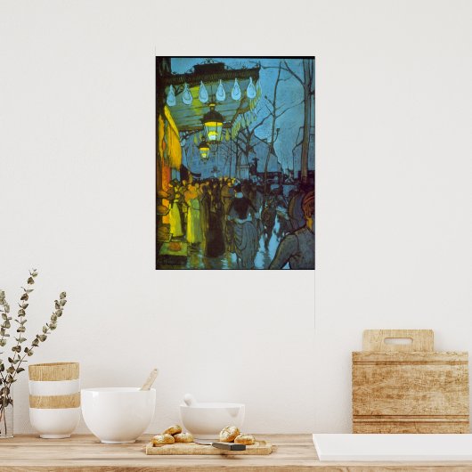 Avenue de Clichy door Louis Anquetin Poster (Keuken)