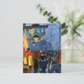 Avenue de Clichy, le Soir, Cinq Heures Briefkaart (Staand voorkant)