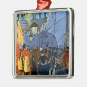 Avenue de Clichy, le Soir, Cinq Heures, Metalen Ornament (Links)