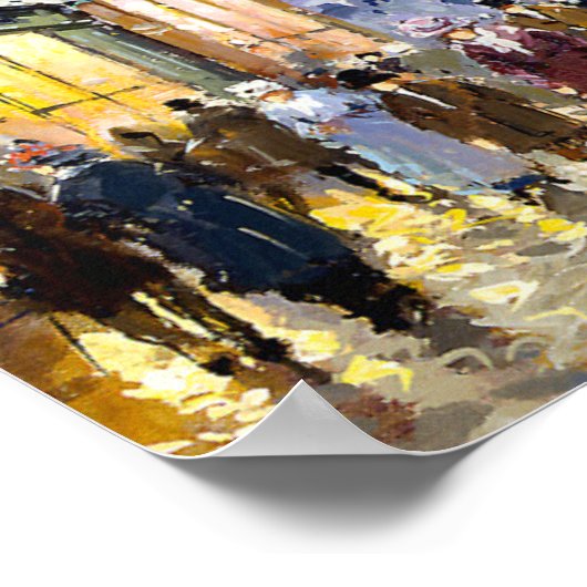 Avenue de l'Opera by Antoine Blanchard Poster (Hoek)