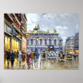 Avenue de l'Opera by Antoine Blanchard Poster (Voorkant)