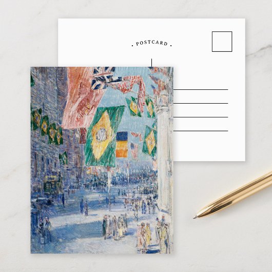 Avenue des Allies | Childe Hassam Briefkaart