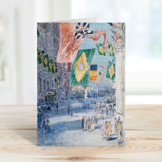 Avenue des Allies | Childe Hassam Kaart