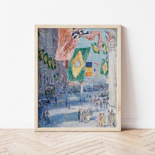 Avenue des Allies | Childe Hassam Poster