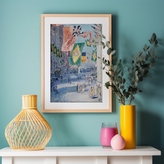 Avenue des Allies | Childe Hassam Poster