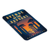 Avenue des Baobabs Madagaskar - Retro Afrikaans Magneet (Rechterzijde)