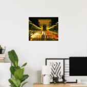 Avenue des Champs-Elysees, Arc de Triomphe, Poster (Thuiskantoor)