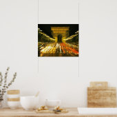Avenue des Champs-Elysees, Arc de Triomphe, Poster (Keuken)