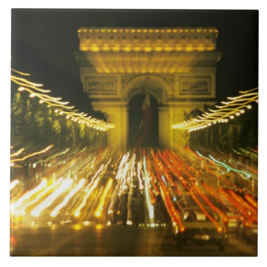 Avenue des Champs-Elysees, Arc de Triomphe, Tegeltje (Voorkant)