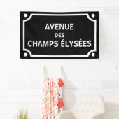 Avenue des Champs Elyses, Paris Street Sign Spandoek (Insitu)