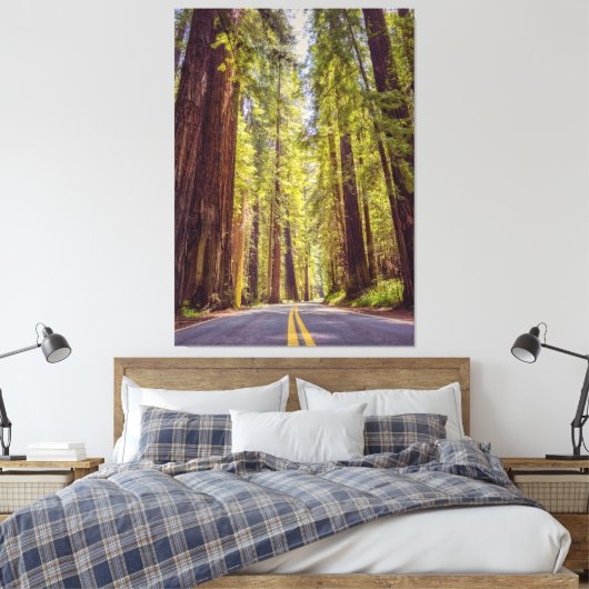 Avenue des Giants Canvas Afdruk (Insitu (Slaapkamer))