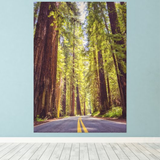 Avenue des Giants Canvas Afdruk (Insitu (Houten vloer))