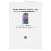 Avenue in de Regen door Frederick Childe Hassam (Achterkant)