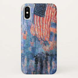 Avenue in de Regen door Frederick Childe Hassam iPhone 16 Hoesje