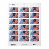 Avenue in de Regen door Frederick Childe Hassam Etiket (Full Sheet)