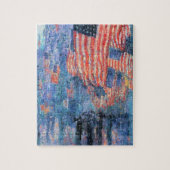 Avenue in de Regen door Frederick Childe Hassam Legpuzzel (Verticaal)