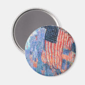 Avenue in de Regen door Frederick Childe Hassam Magneet (Voorkant / Achterkant)