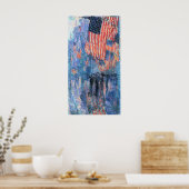 Avenue in de Regen door Frederick Childe Hassam Poster (Keuken)