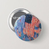 Avenue in de Regen door Frederick Childe Hassam Ronde Button 5,7 Cm (Voorkant /achterkant)