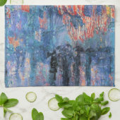 Avenue in de Regen door Frederick Childe Hassam Theedoek (Gevouwen)