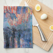 Avenue in de Regen door Frederick Childe Hassam Theedoek (Quarter Fold)