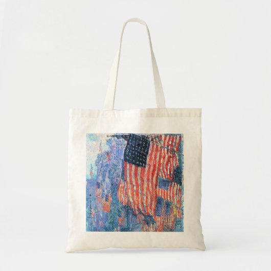 Avenue in de Regen door Frederick Childe Hassam Tote Bag (Voorkant)