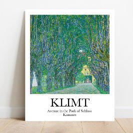 Avenue in het Park van Schloss Kammer Gustav Klimt Poster