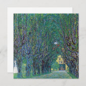Avenue in Schloss Kammer Park door Gustav Klimt (Voorkant / Achterkant)