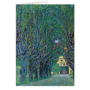 Avenue in Schloss Kammer Park door Gustav Klimt